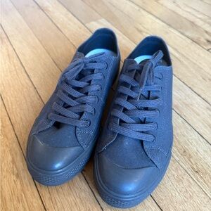 Muji Dark Grey Canvas Sneakers